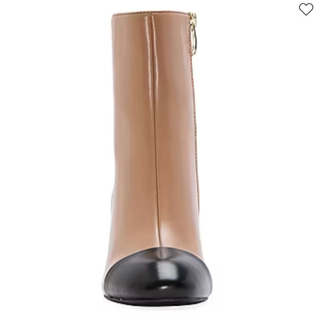 NWT Liz Claiborne Retro Style Tan and Black Ankle Booties Size 7 - Picture 15 of 15